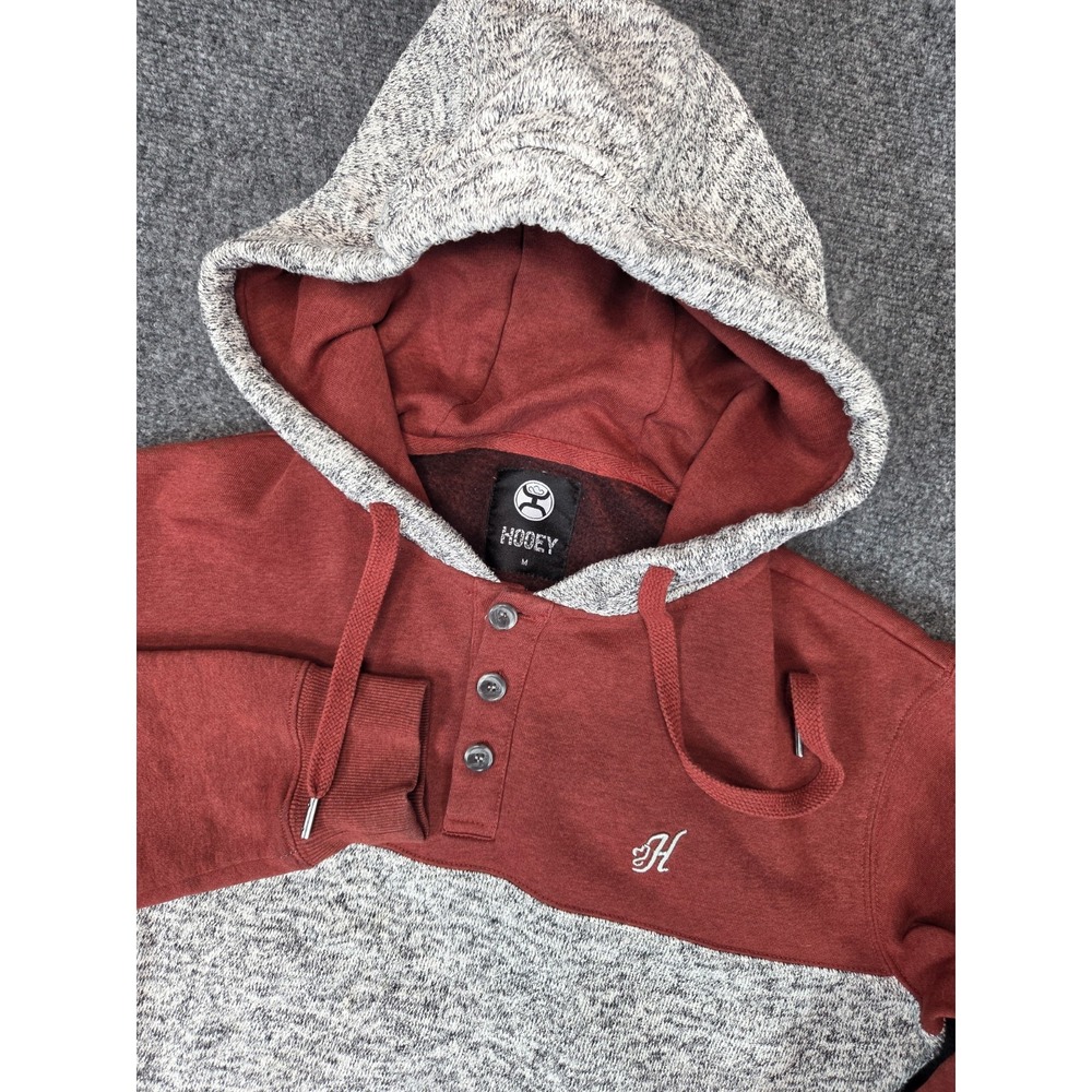 Hooey Hoodie Mens Medium Gray / Rust
